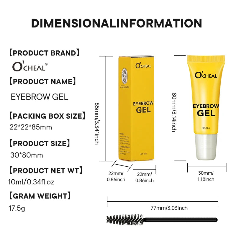 3D Eyebrow Styling Gel Waterproof Transparent Quick Dry Long-lasting