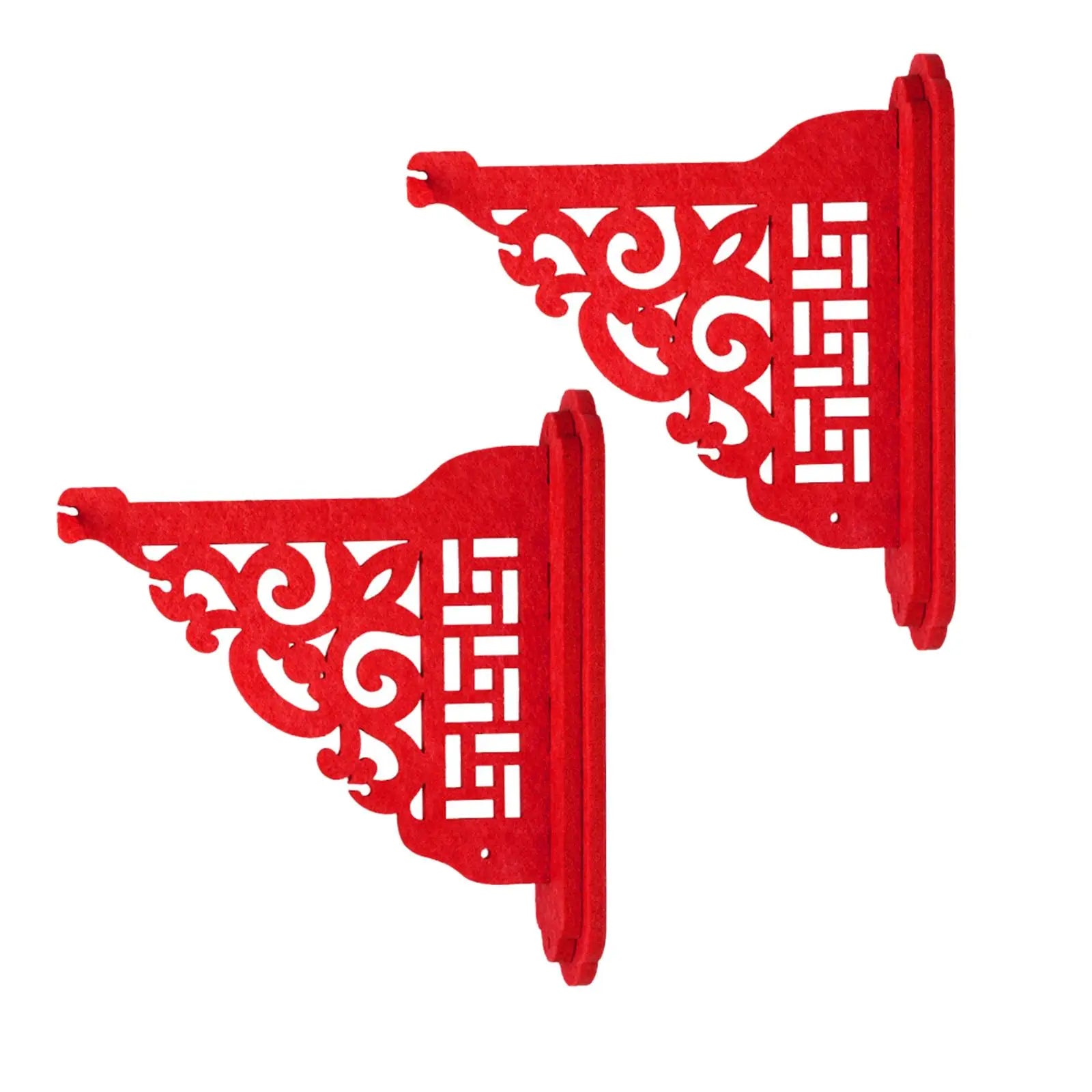 2x Lantern Hanging Bracket Lantern Hooks for Hanging Lantern Hangers Door Decoration for Inside Wall Housewarming Home Party Zpaxo Red