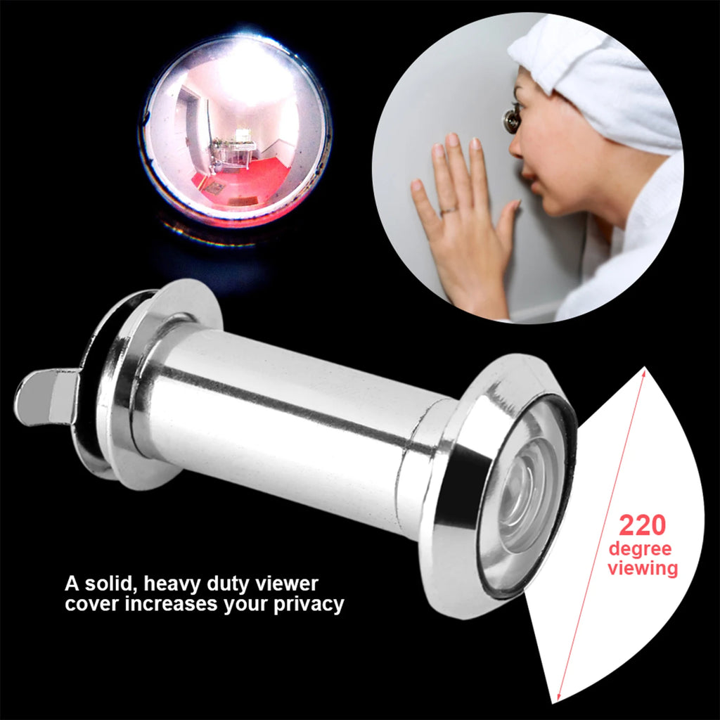 Door Viewer 220 Degree Wide Viewing Angle Heavy Duty Privacy Cover