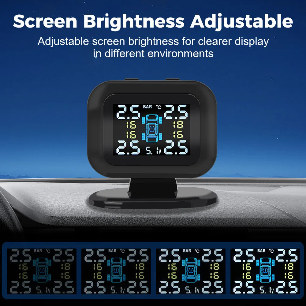 Auto Security Alarm Systems External Sensor Wireless Mini Car Tire