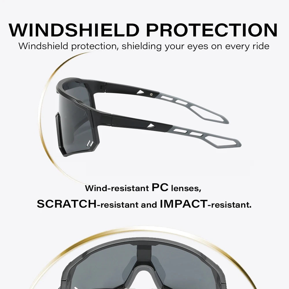 Toptrek Polarized Cycling Sunglasses Photochromic Bike MTB Driving Men Women Glasses Outdoor Sport Hiking Riding Fishing Eyewear Zpaxo