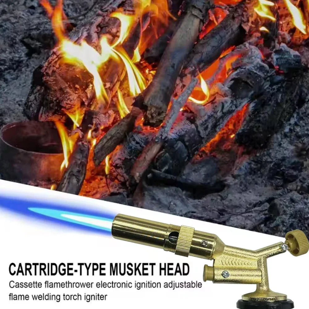 High Temperature Brass Copper Welding Torch Gas Burner Flame Gun for Brazing Solder Propane Plumbing - Home Improvement Tool Zpaxo Default Title