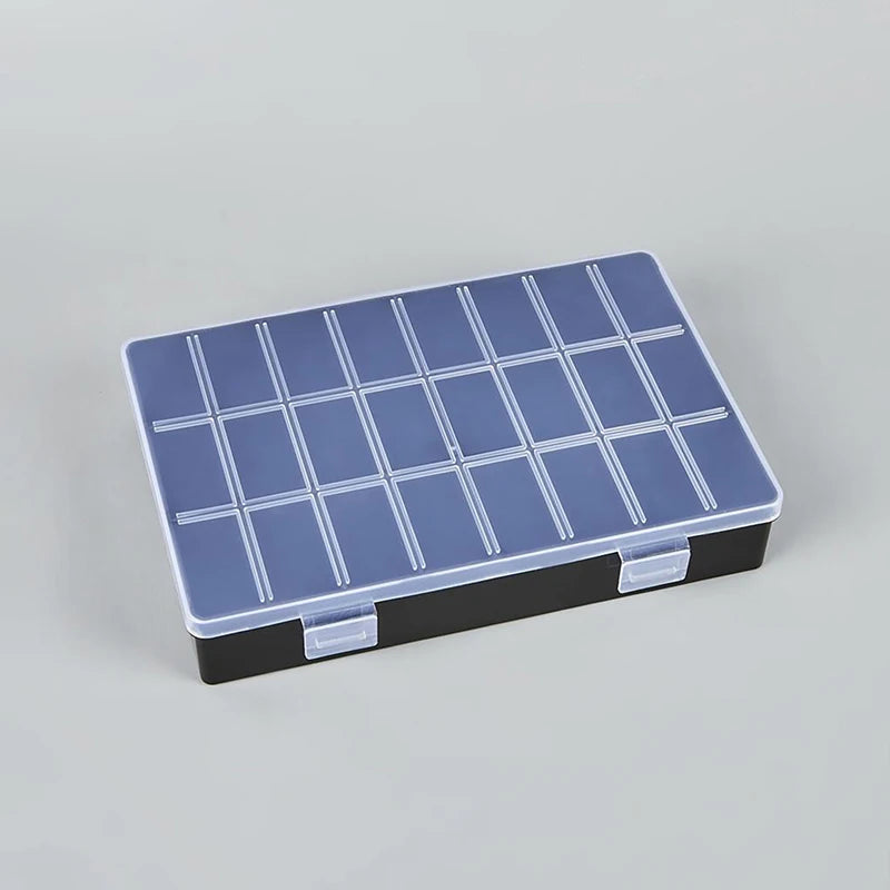 CM24 Grids Multifunctional Clear Plastic Organizer Box Container
