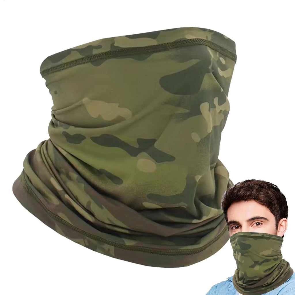 UV Protection Neck Gaiter – Camo Face Bandana for Men UV Neck Gaiter Zpaxo
