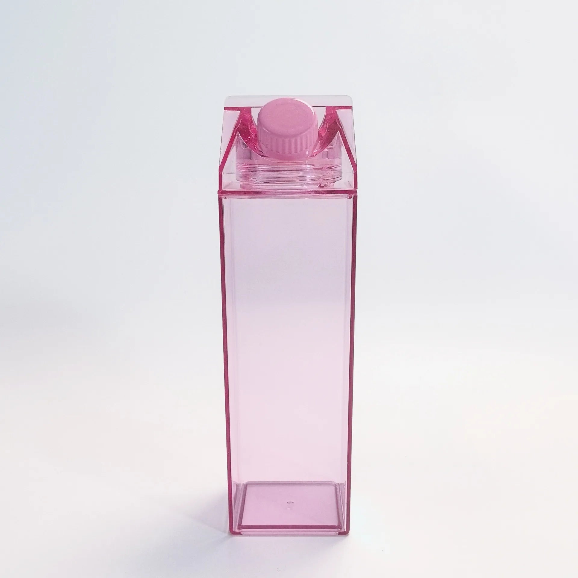 500ml BPA-Free Clear Leakproof Sport Water Bottle – 17oz Reusable Water Bottle Zpaxo Pink 500ML