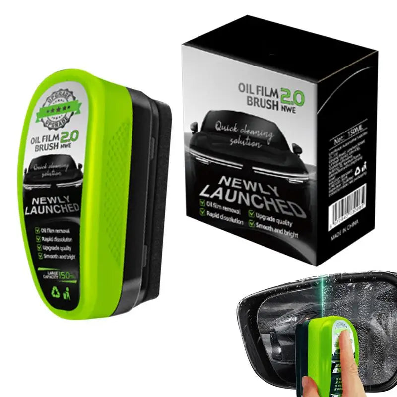 150ml Cars Glass Cleaner Oil Film Remover Automotive Glass Sponge Cleaning Brush Window Glass Cleaner Car Maintenance Zpaxo Default Title