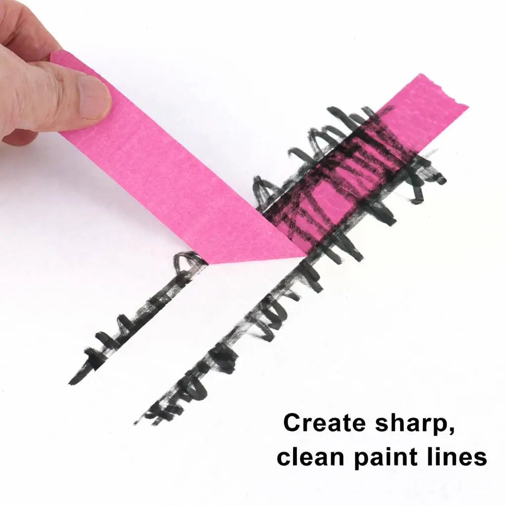 2-Roll Pink Painters Masking Tape 13mm – DIY, Art & Car Painters Masking Tape Zpaxo