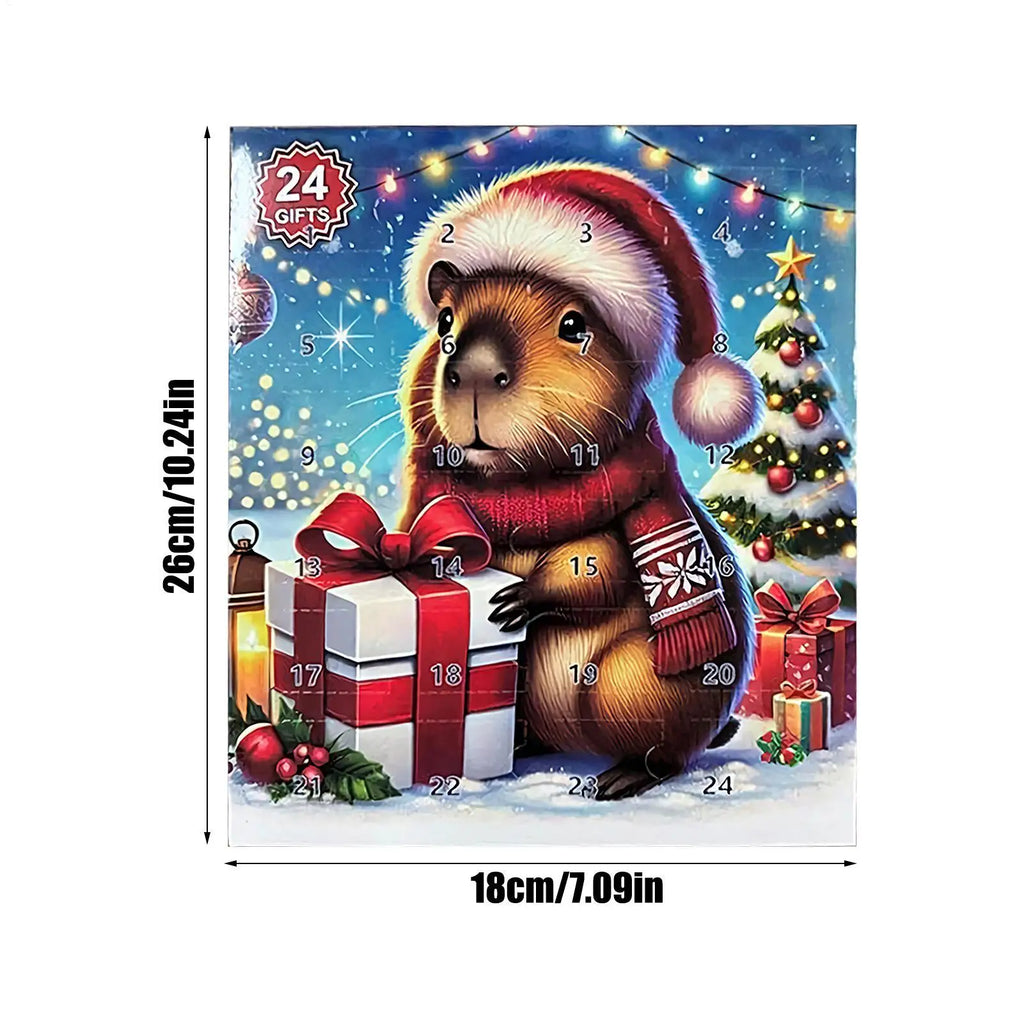 Capybara Christmas Countdown Calendar Advent Miniature Dolls Kids