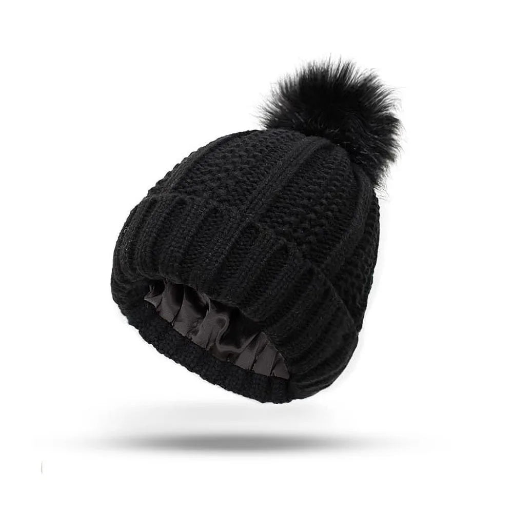 Women's Double-Layer Pineapple Knit Beanie – Winter Hat