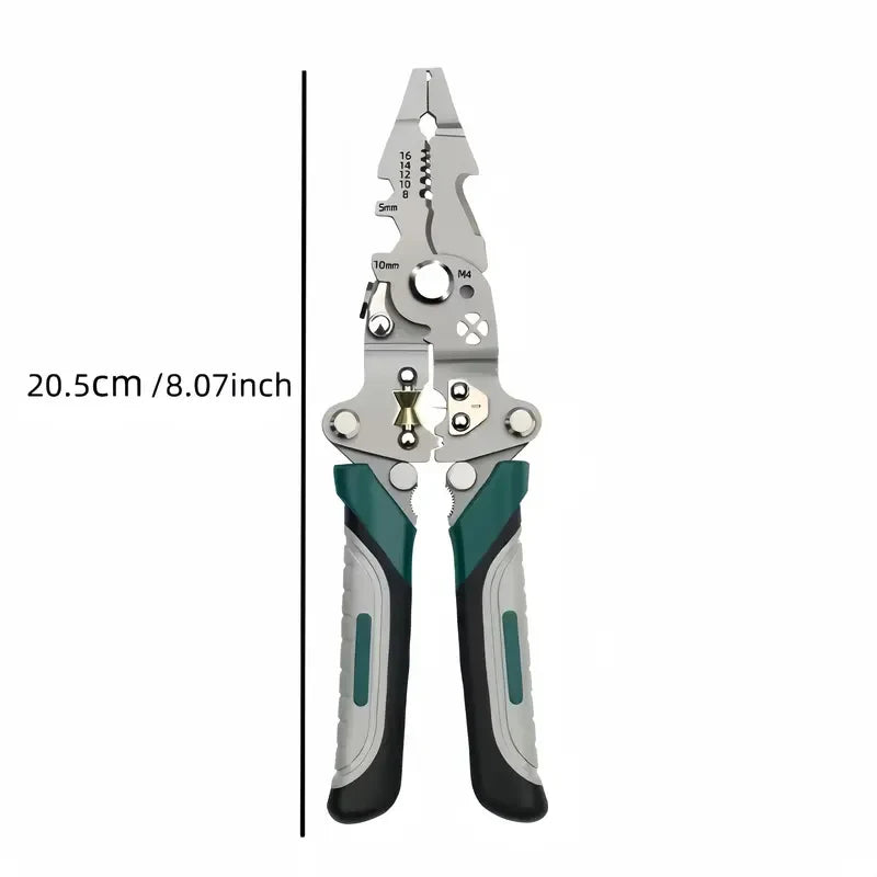 Multifunctional Collapsible Wire Stripping Pliers Cutting Winding