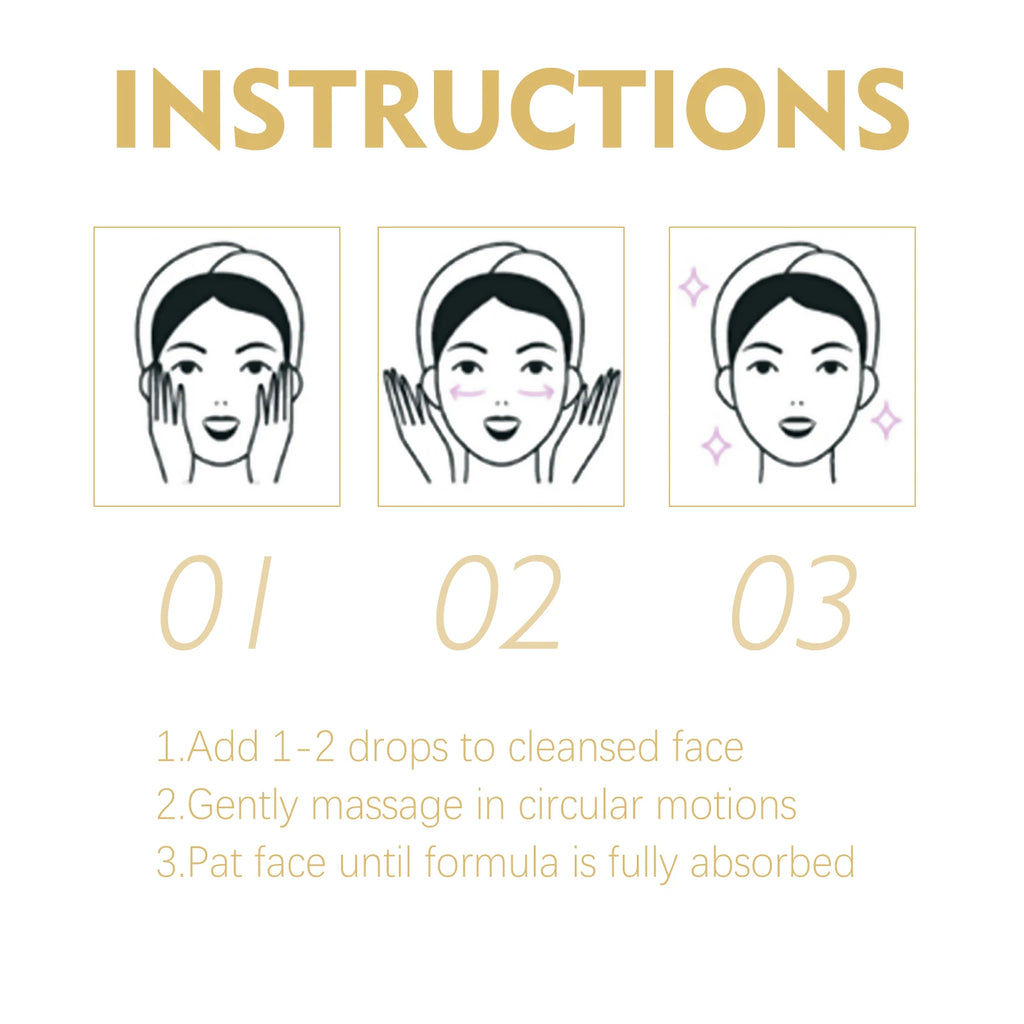 Golden Age Anti Aging Serum 30ml Wrinkle Reduction Face Serum With Pca Sodium Hydrating Firming Moisturizing Skin Care Essence Zpaxo