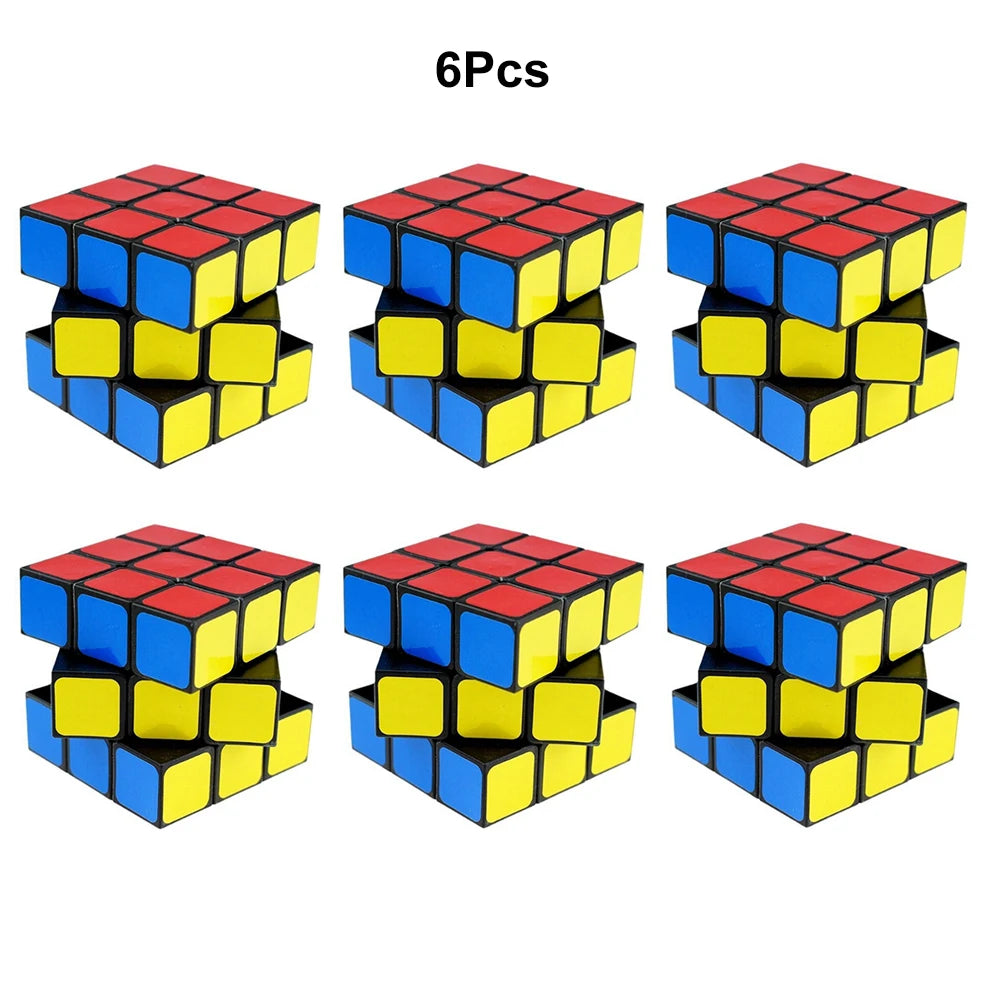 6/12/24Pcs Mini Magic Cube Puzzle 3x3x3 Puzzle Game Toys for Kids Gift Birthday Party Favors Zpaxo 6Pcs