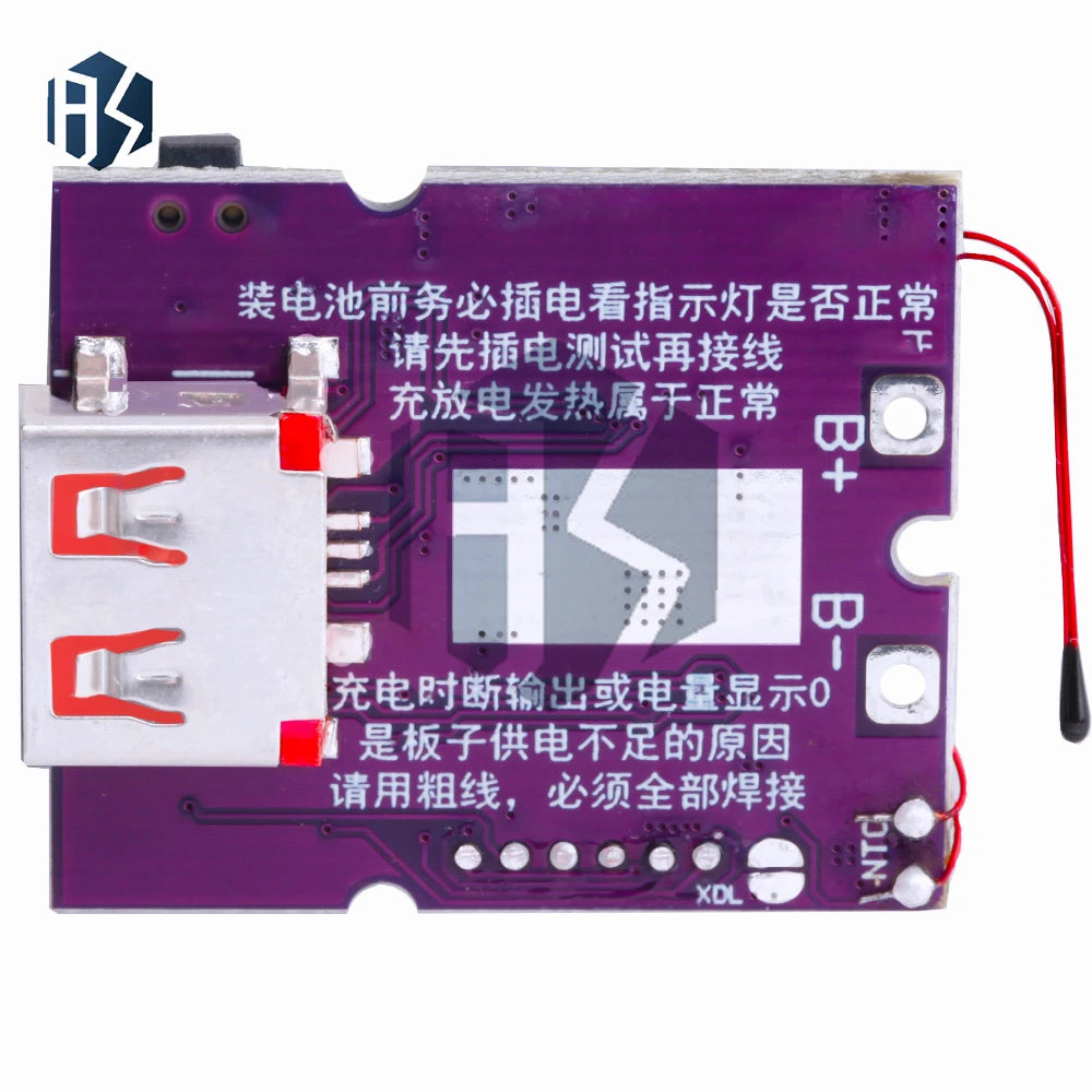 22.5W Power Bank Bidirectional Fast Charging Mobile Power Module Circuit Board With Digital/Light Type-C USB Suppor PD/QC3.0 2.0 Zpaxo
