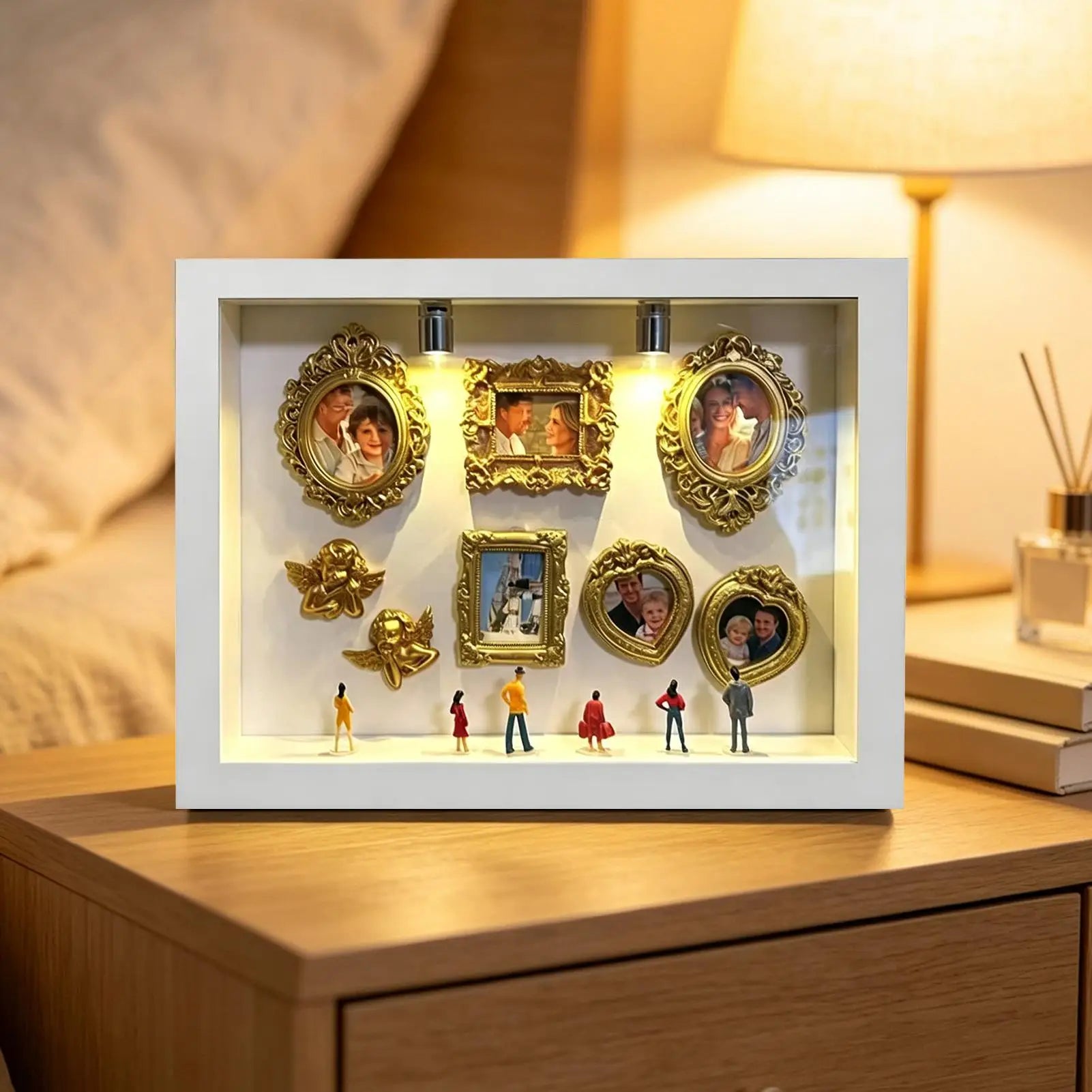 Museum Silhouette Box Handmade Desktop Decoration Miniature Photo