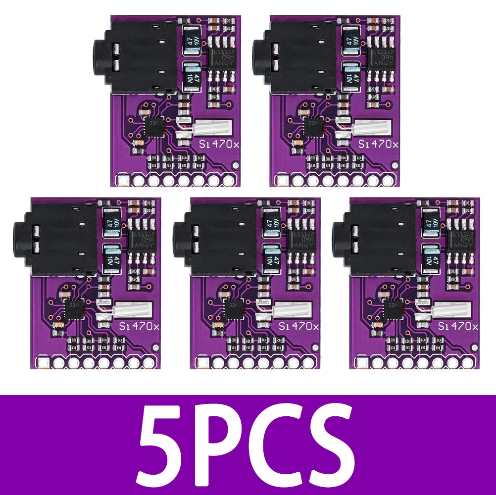 Si4703 RDS FM Radio Tuner Module Evaluation Breakout Board Filtering Zpaxo 5pcs
