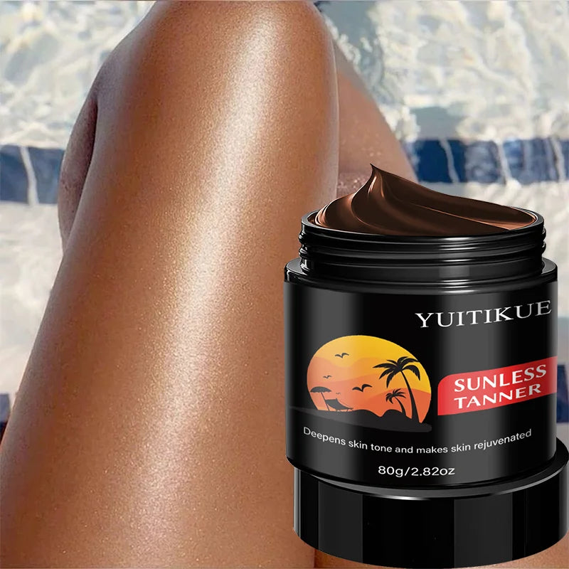 YUITIKUE Sunless Tanning Cream – Natural Self Tanner & Bronzer Self Tanning Cream Zpaxo Default Title