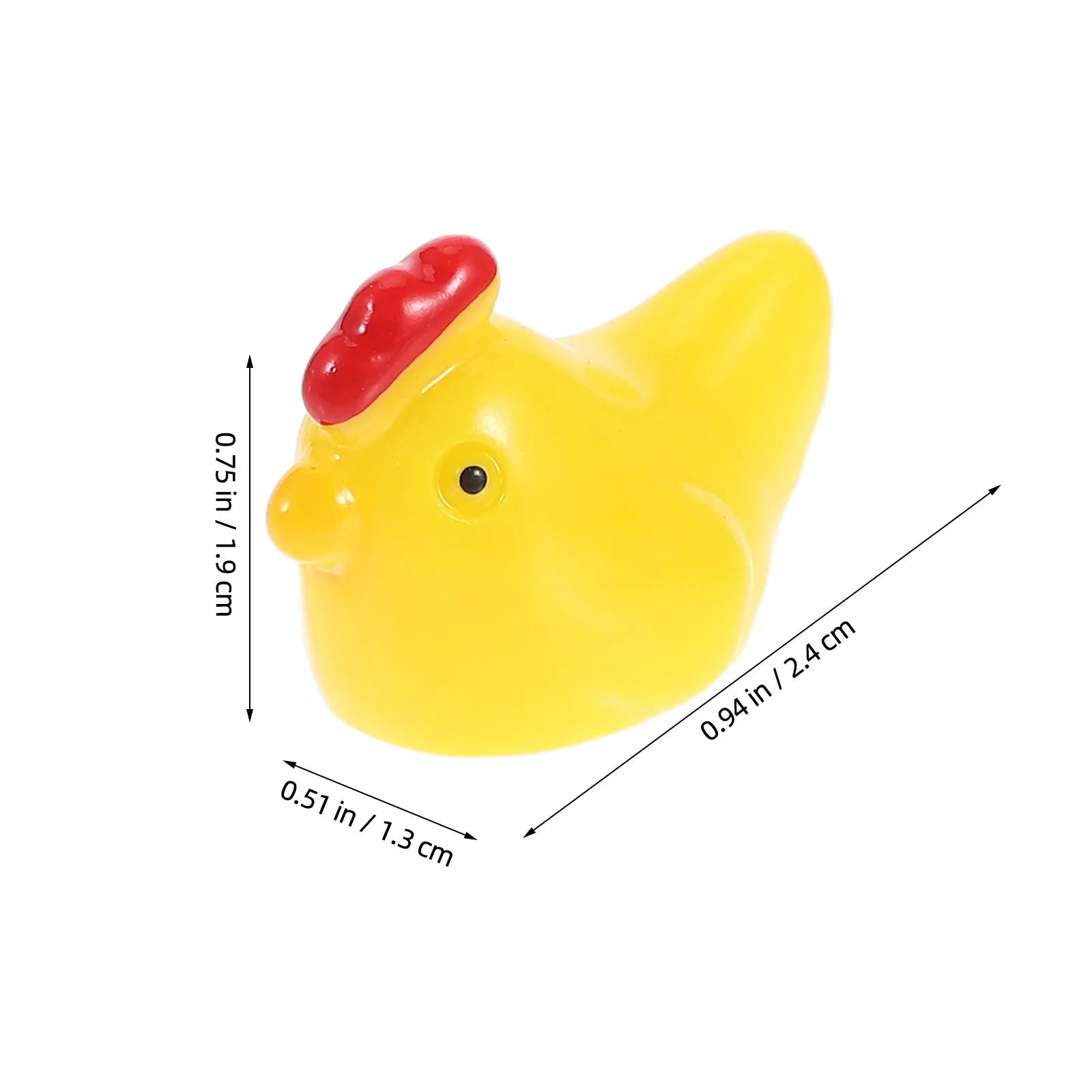 Adorable Mini Resin Hen Figurines Micro Landscape DIY Terrarium Moss