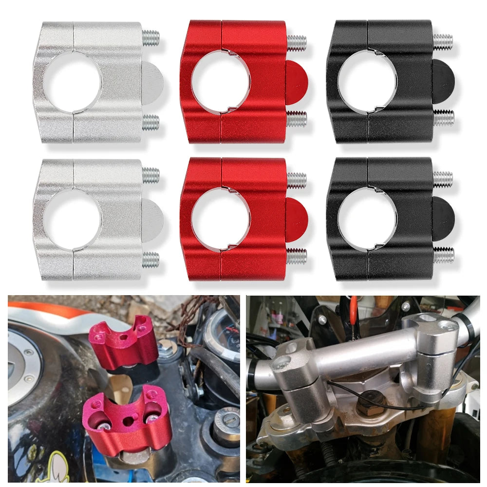 Off Road Motorcycle Bar Clamps Handlebar Risers Adapter Clamp 1 Pair