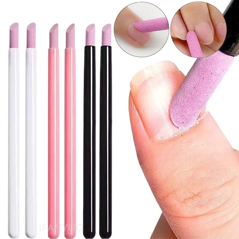 1 Nail Art Quartz Grinding Pen Cuticle Rod Dead Skin Remover UV Gel