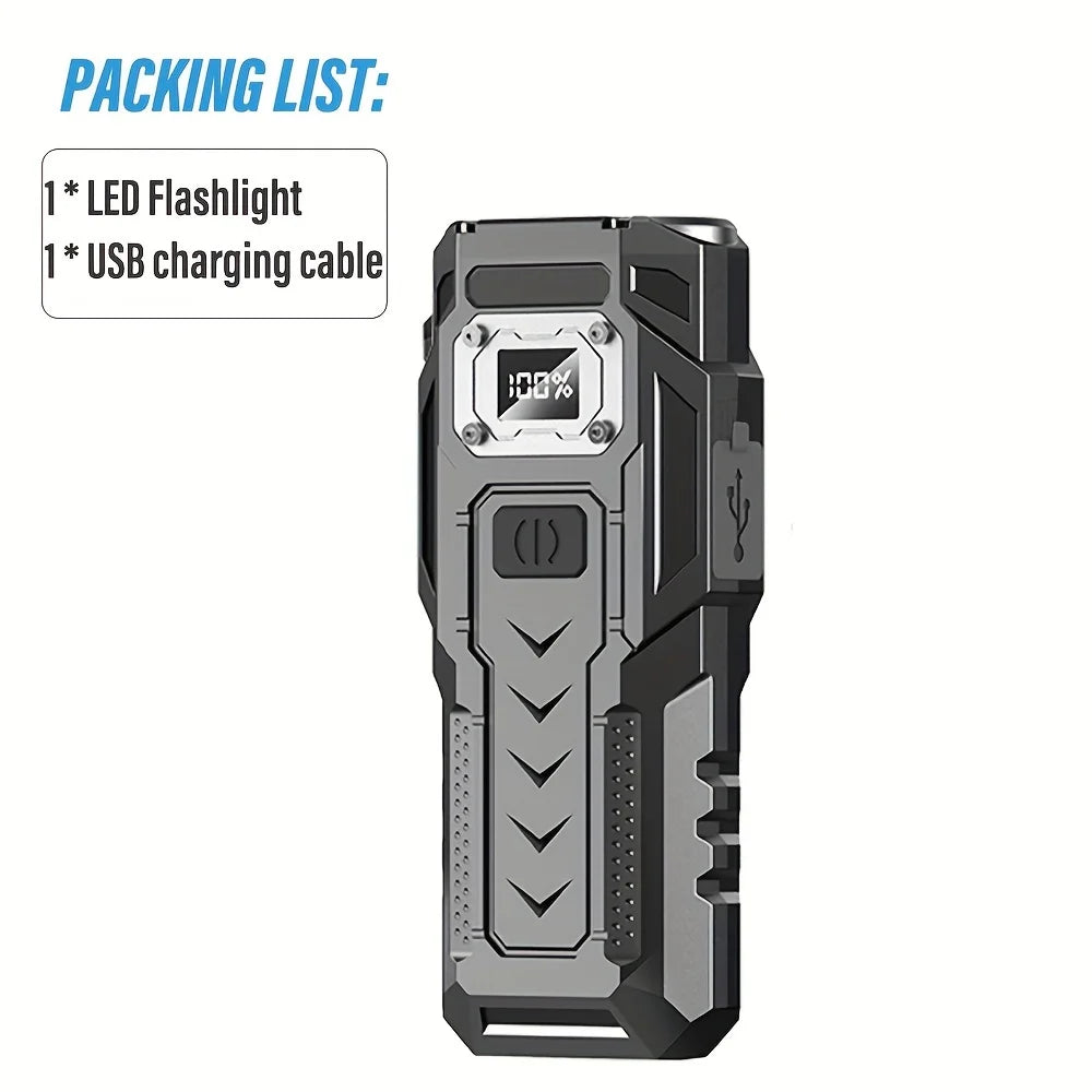POCKETMAN 8-LED 2000LM USB Rechargeable Flashlight + Magnet LED Rechargeable Flashlight Zpaxo Package