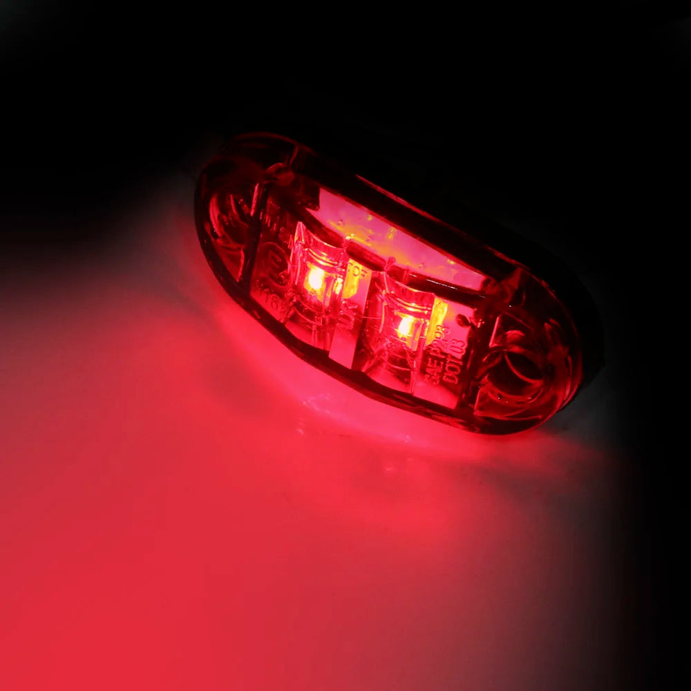 LED Side Marker Lamp Warning Lights Clearance Trailer Truck Caravan 1