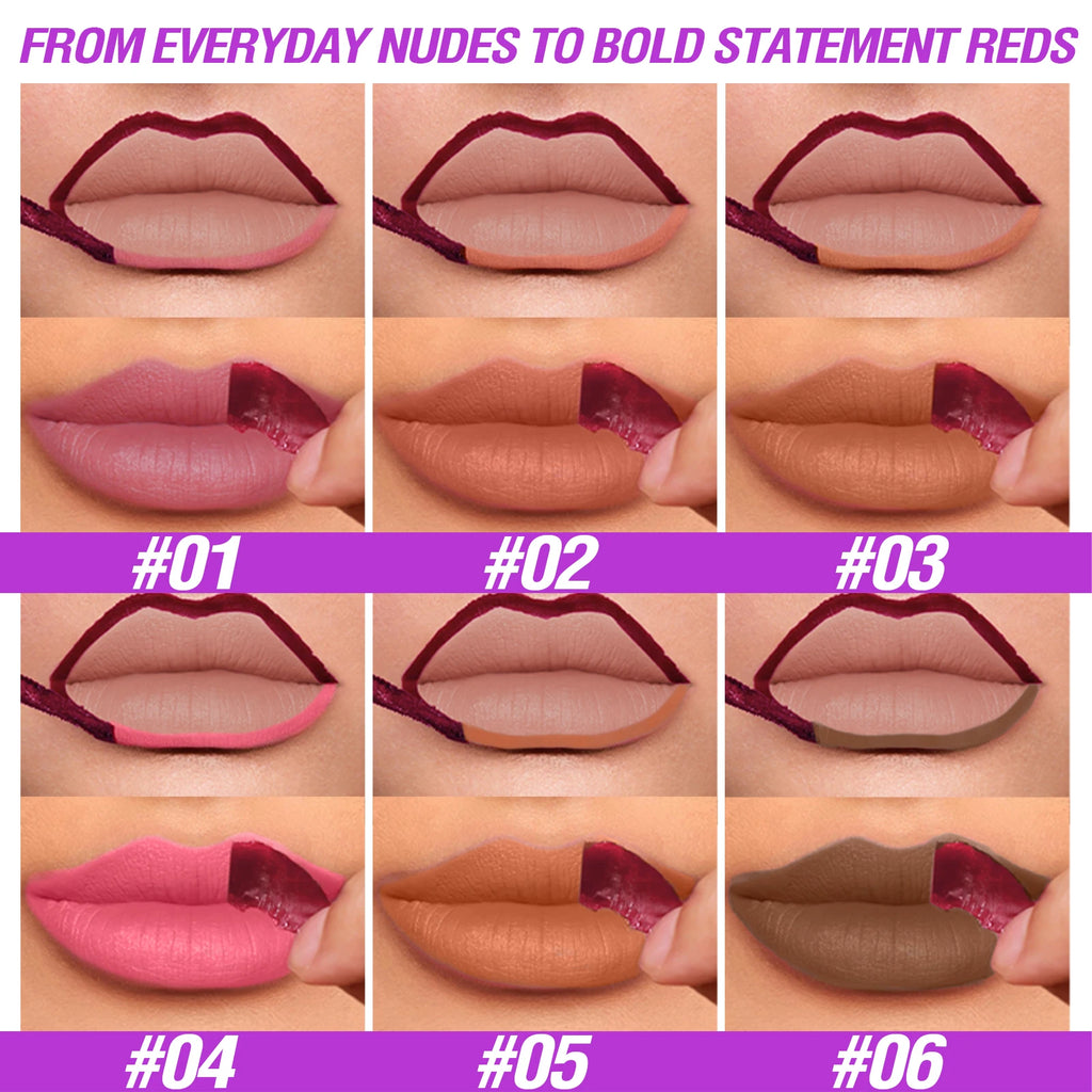 Waterproof Tear Off Lip Gloss Long-lasting Matte Not Easily Smudged