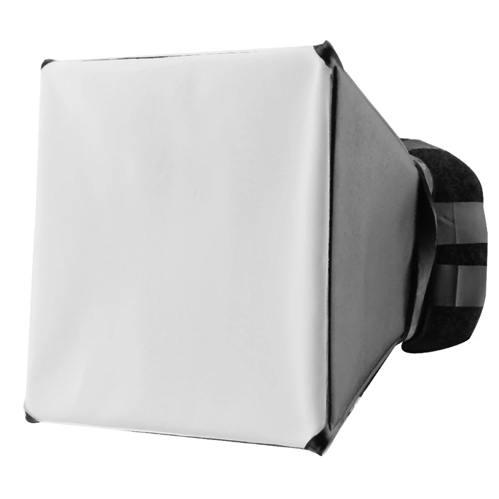 DSLR Photo Diffuser Soft Light Box 125x100mm DSLR Photo Flash Diffuser Light Soft Box Foldable Accessories for Canon for Nikon Zpaxo as show