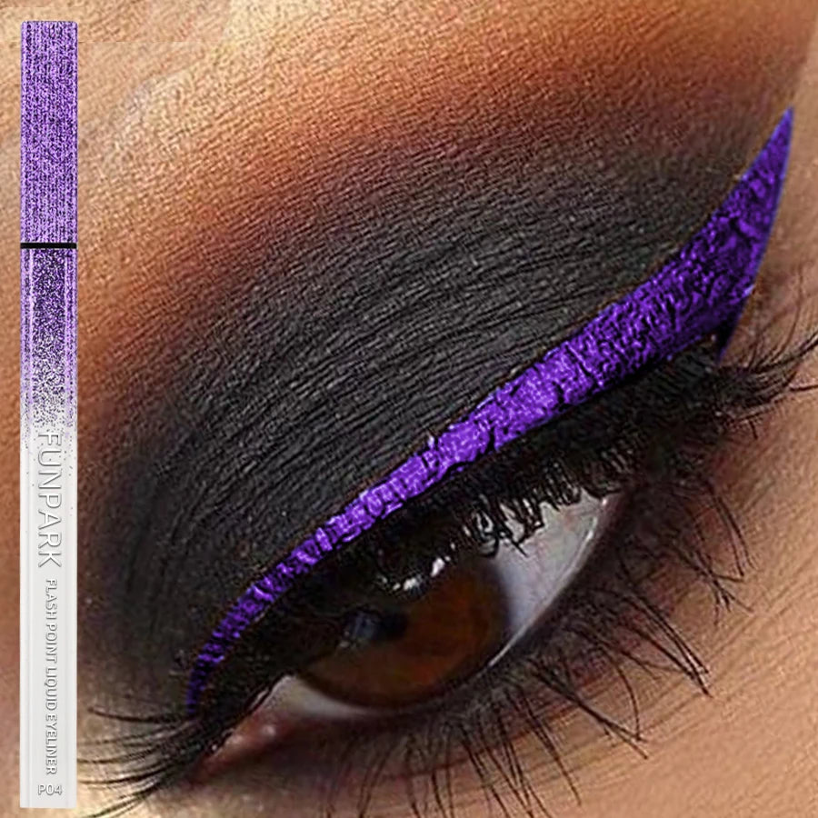 Purple Fine Liquid Eyeliner Waterproof Long Lasting Eye Pen