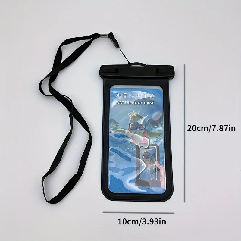 Waterproof Phone Pouch Easy Lock Heavy Duty Dry Bag 4-7 Smartphones