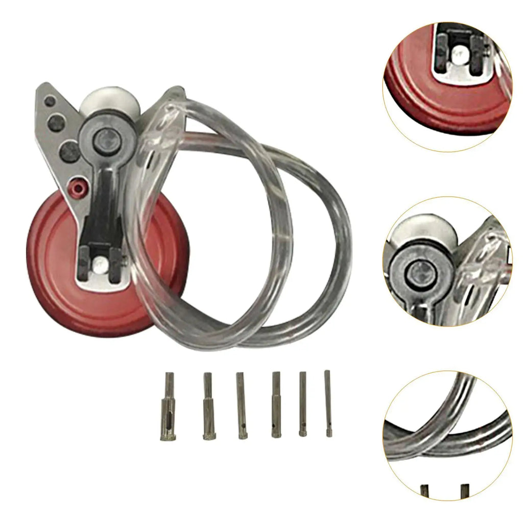 Tile Glass Openings Locator with Suction Base Accessory Tile Glass Hole Saw Core Bit Guide for Smooth Surface Granite Glass Tile Zpaxo