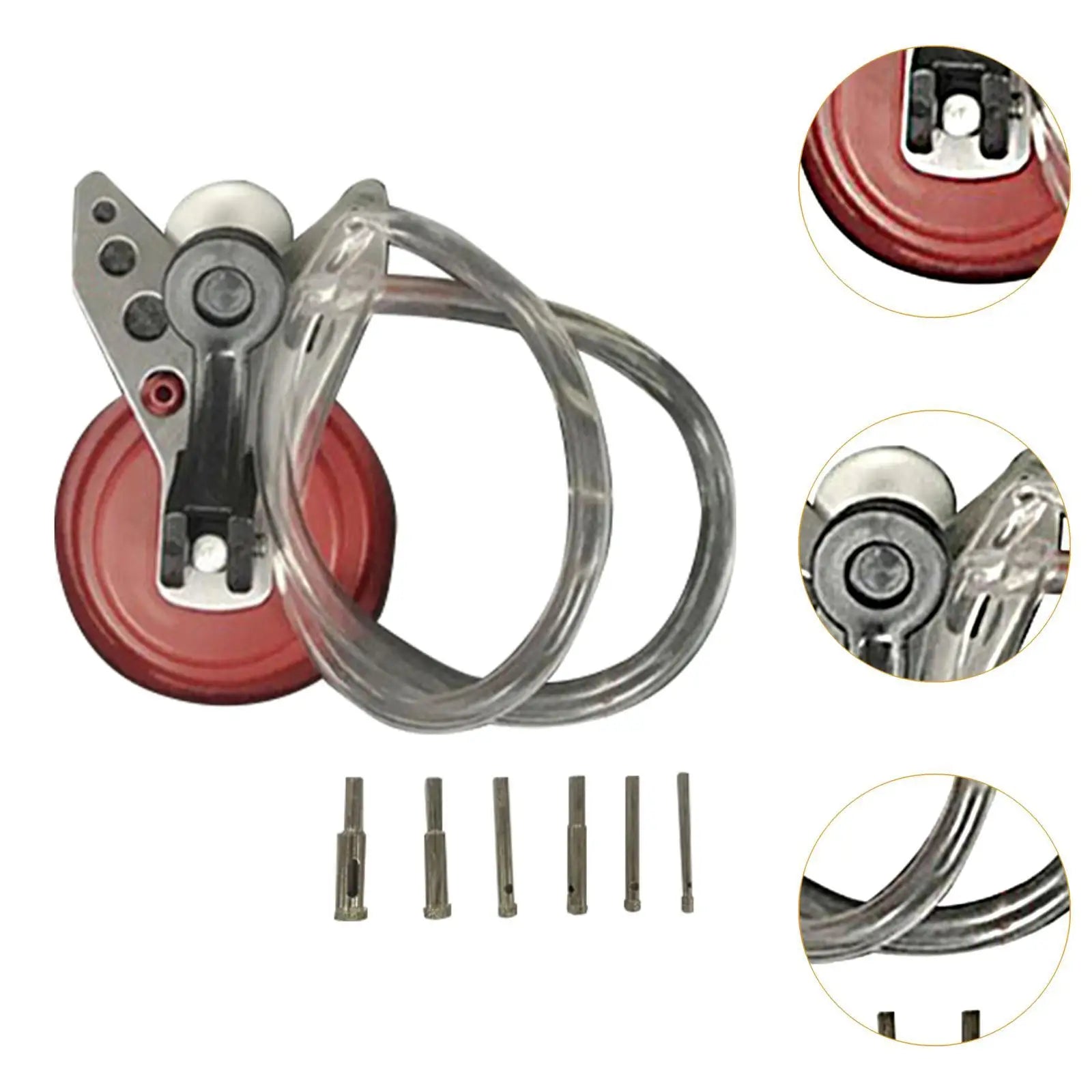 Tile Glass Openings Locator with Suction Base Accessory Tile Glass Hole Saw Core Bit Guide for Smooth Surface Granite Glass Tile Zpaxo