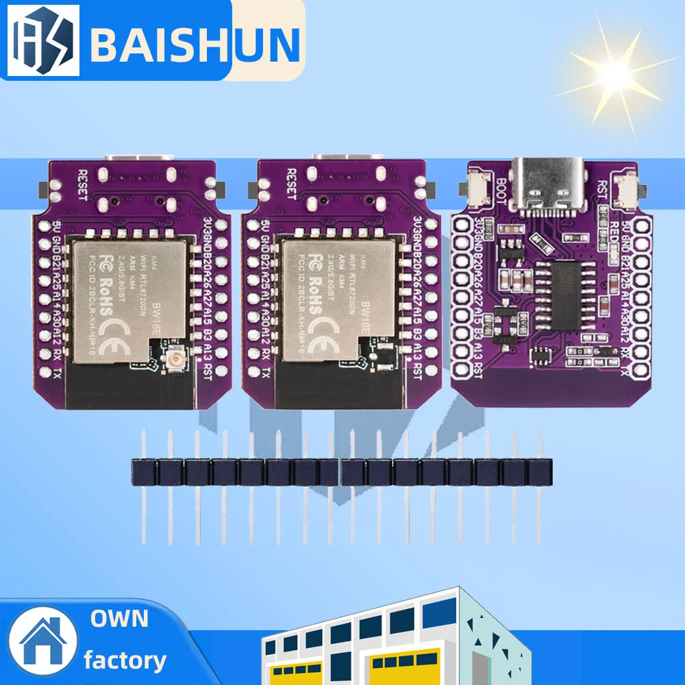 RTL8720DN Dual Band WiFi 5.0 Bluetooth BLE Module MINI BW16 2.4ghz with 5ghz wlanDevelopment Board for arduino Zpaxo