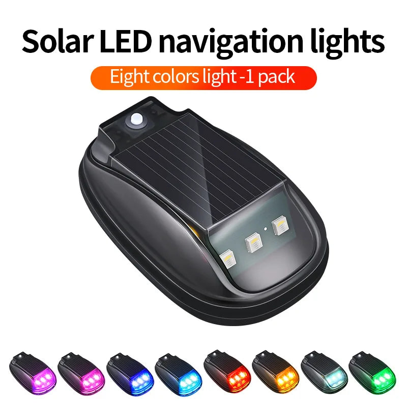Solar Wireless LED Truck Cab Lights – No Drill Roof Signal Light Truck Roof LED Light Zpaxo only 1 light