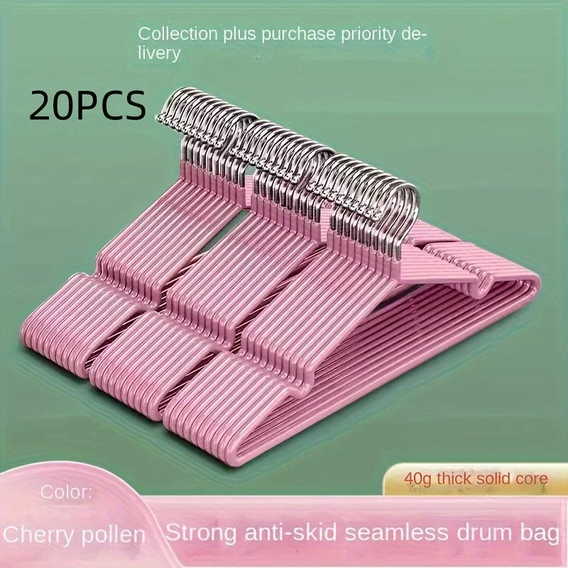 10 Clothes Hangers Non-slip Design Traceless Racks Sturdy Heavy Duty