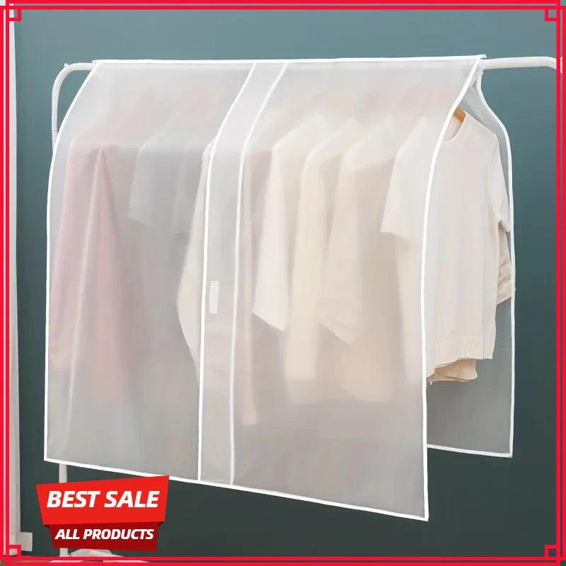 Translucent Dust-Proof Clothing Cover | Wardrobe Hanging Bag Garment Dust Cover Zpaxo