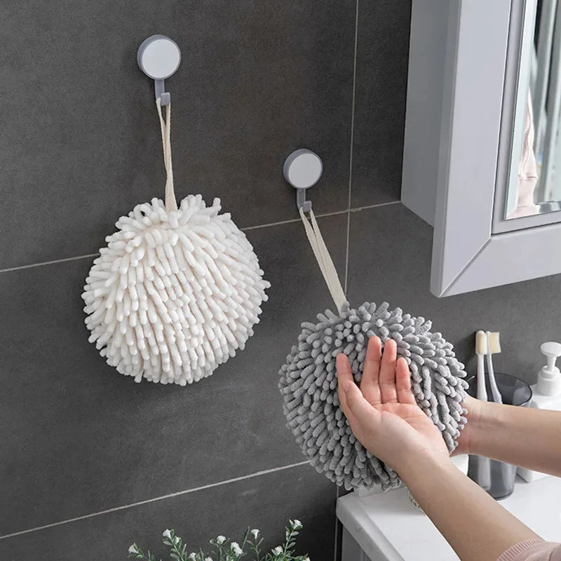 Chenille Hand Towel Ball – Quick-Dry Soft Microfiber 1/2/3 Pack