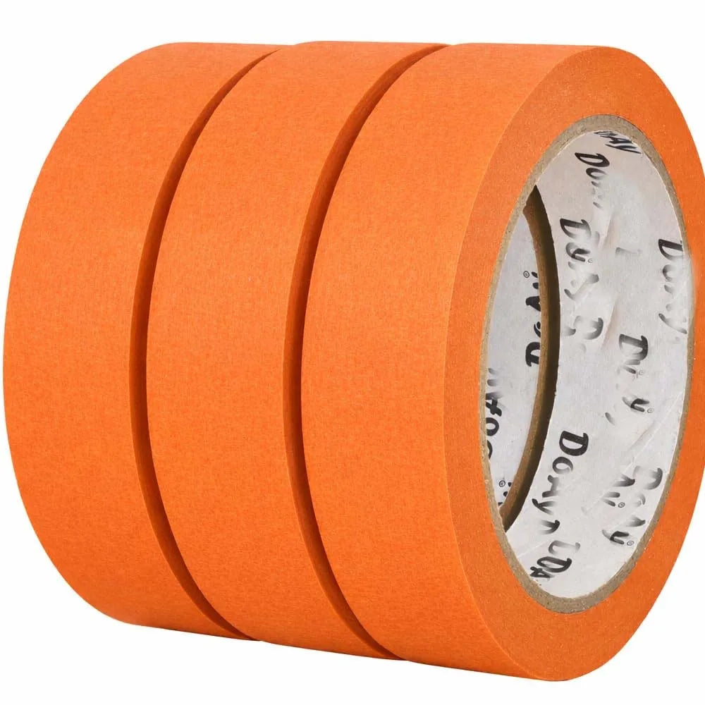 3-Pack Orange Painters Masking Tape – Indoor & Outdoor DIY Painters Masking Tape Zpaxo