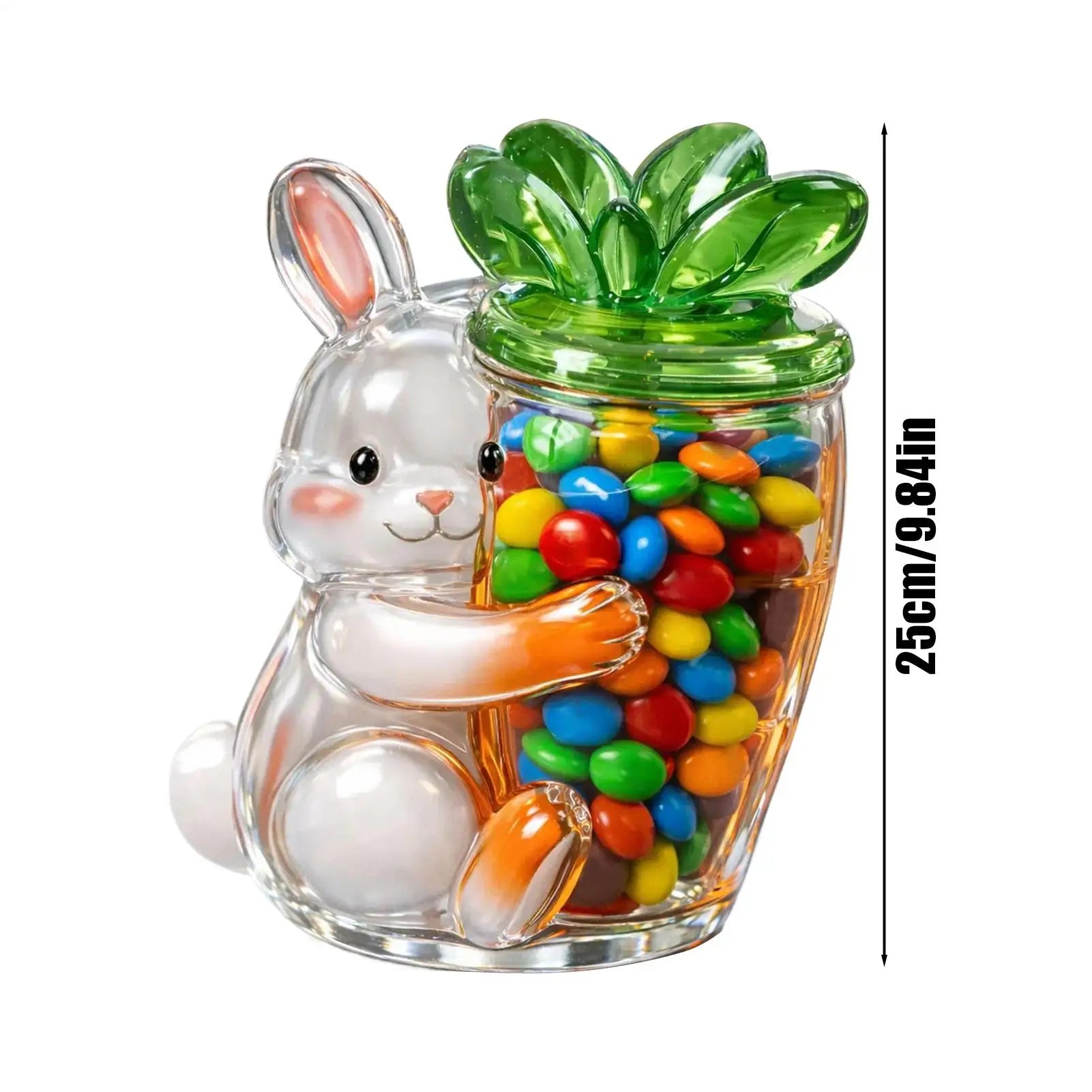 Easter Cookie Jar Cute Bunny Portable Organization Spring Candy Dish