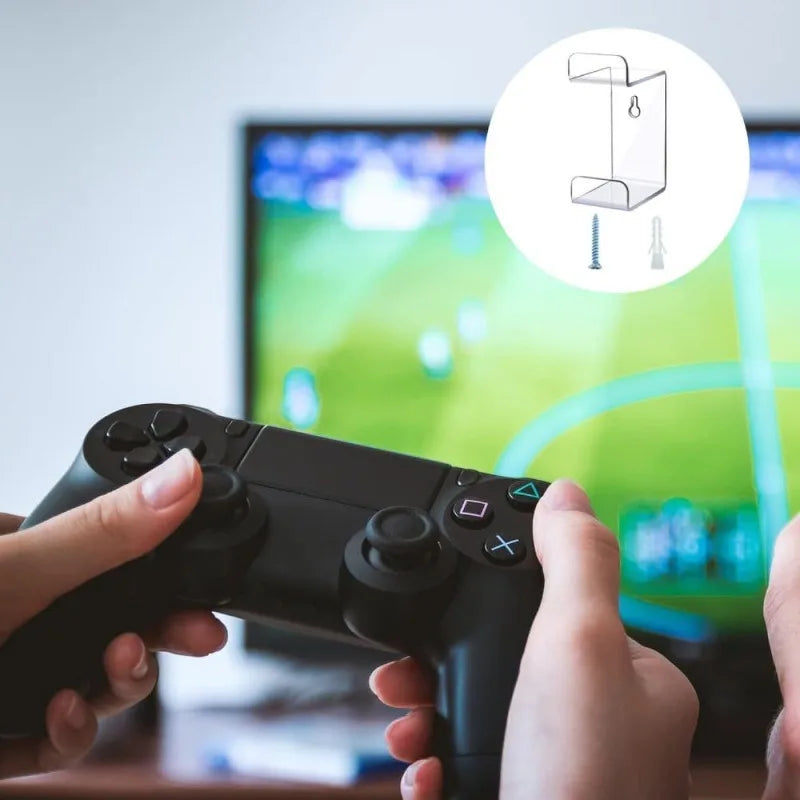Acrylic Controller Stand Wall Mount Transparent Display Rack Game