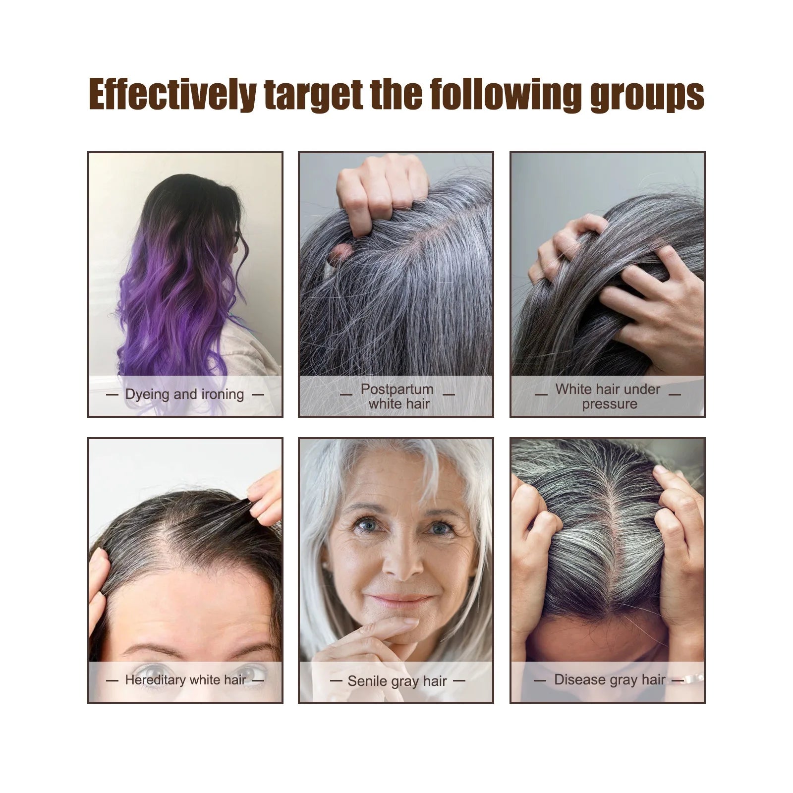 Jaysuing Anti-Grey Hair Serum – Nourishing Essence Oil 30ml Hair Care Serum Zpaxo