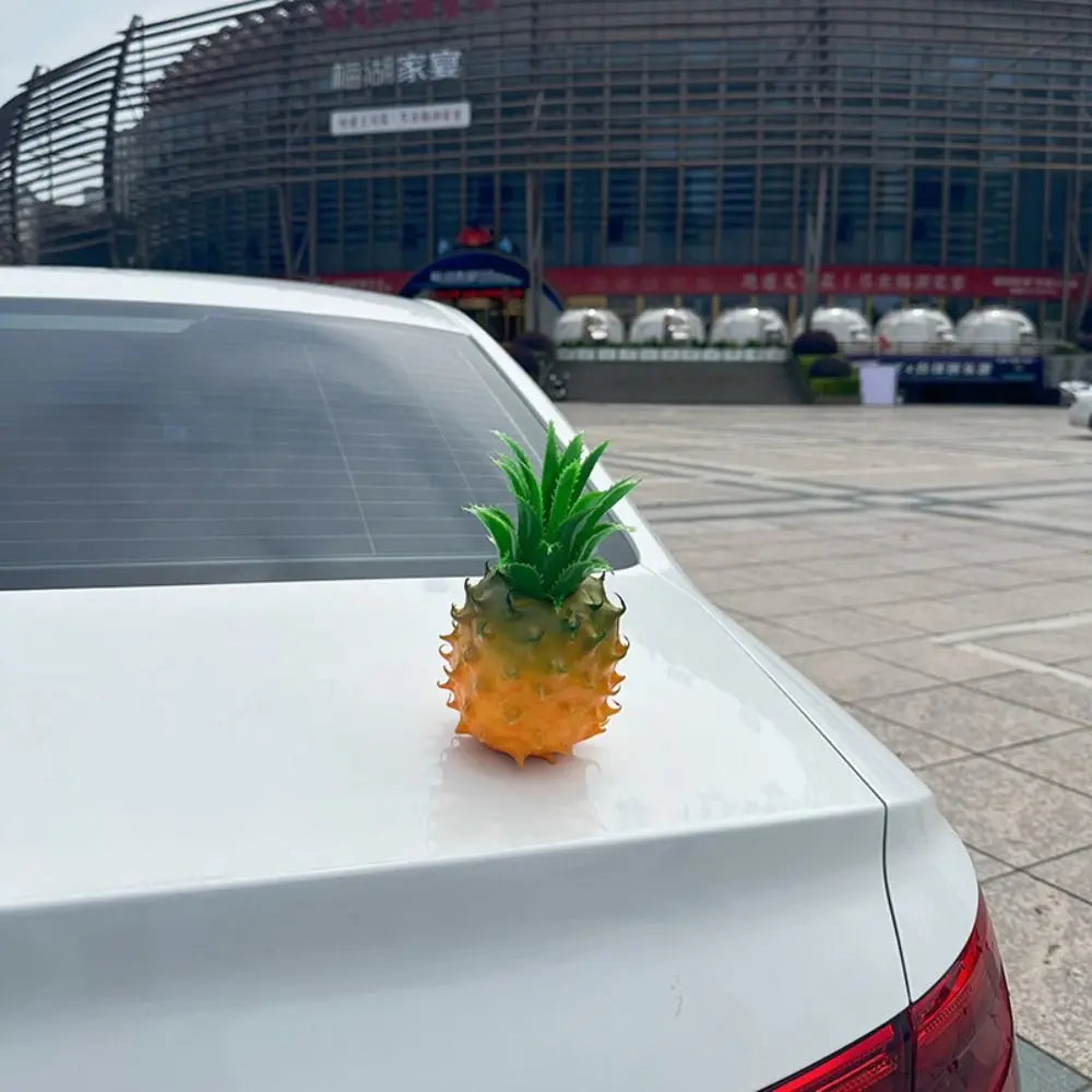 Unique Pineapple Car Trunk Decor Decoration Three-dimensional 3D Zpaxo
