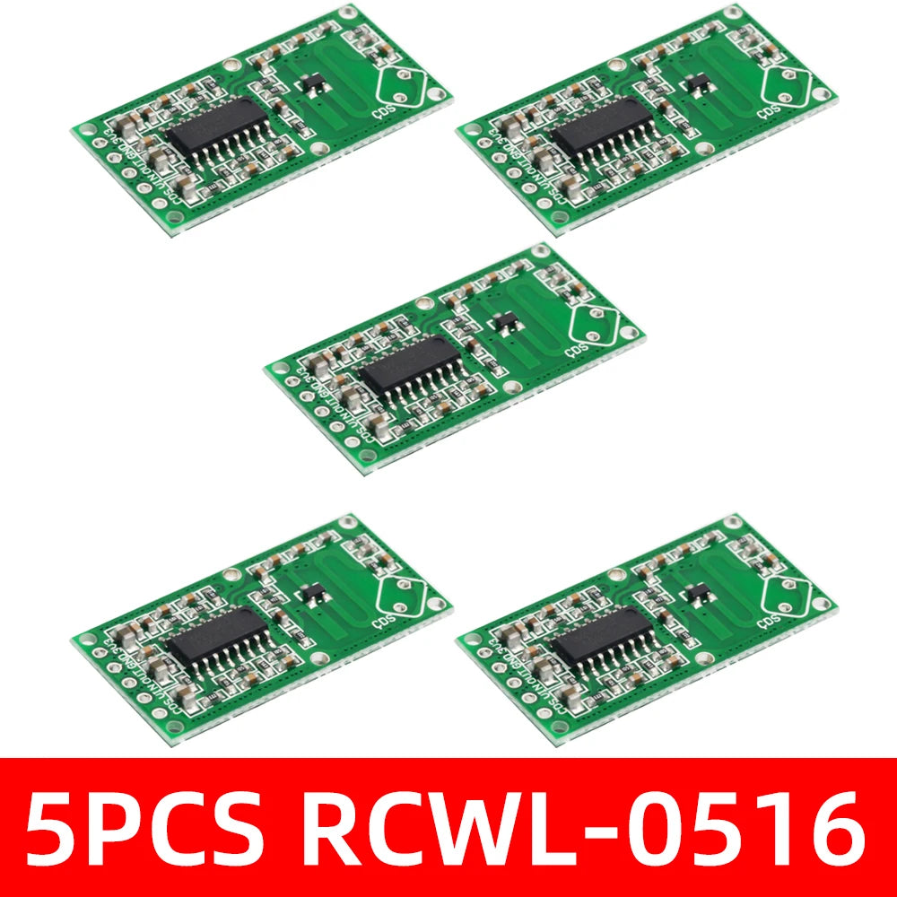 RCWL-0516 RCWL-0515 Microwave Radar Sensor Intelligent Human Body Zpaxo 5PCS RCWL-0516