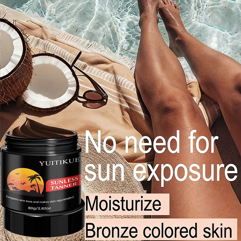 YUITIKUE Sunless Tanning Cream – Natural Self Tanner & Bronzer Self Tanning Cream Zpaxo