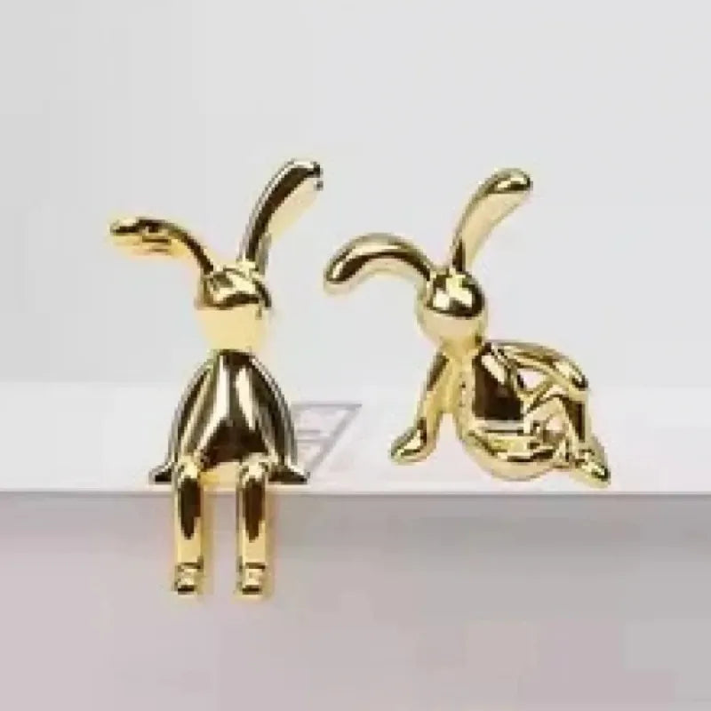 3D Long-Eared Rabbit Ornament – Car & Home Decor Figure Decorative Figurine Zpaxo