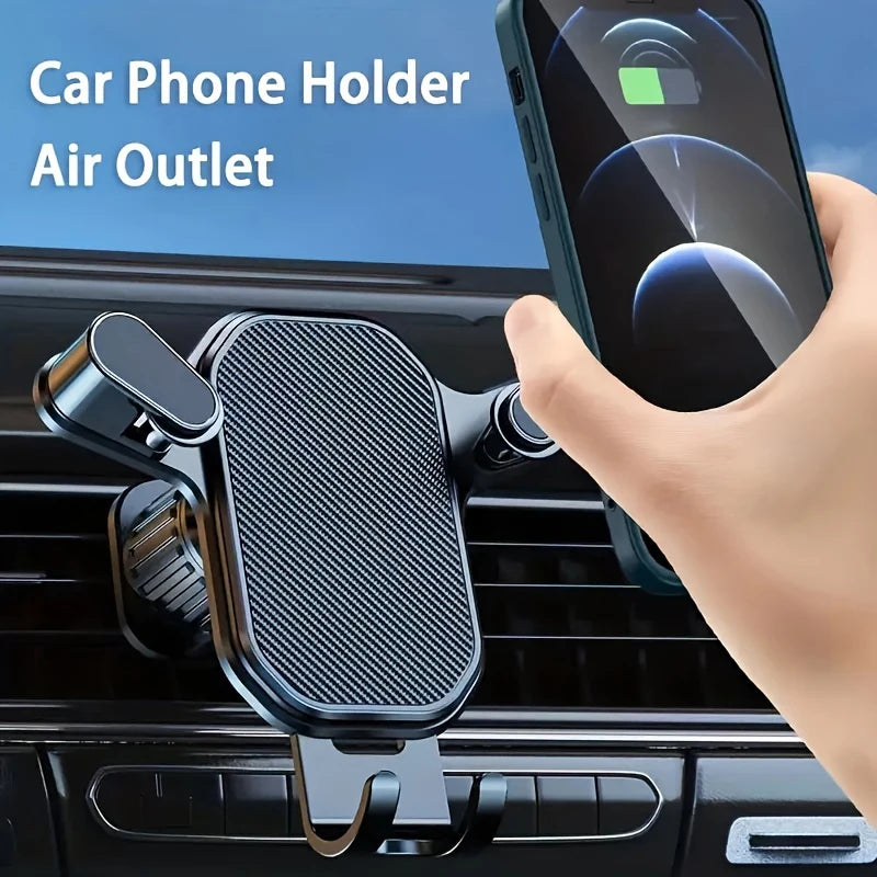 Upgraded Hook Gravity Car Phone Holder Anti Shake Car Air Vent Phone Mount 360Degree Rotation Stable Cellphone Naigation Support Zpaxo