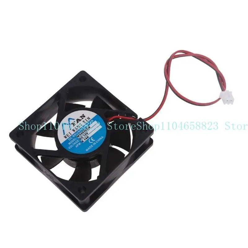 4500RPM CPU Cooling Fan 6020 0.2A 60mm for DC Brushless Sleeve Bearing Temperature Control Server Cooler 2Pin Zpaxo