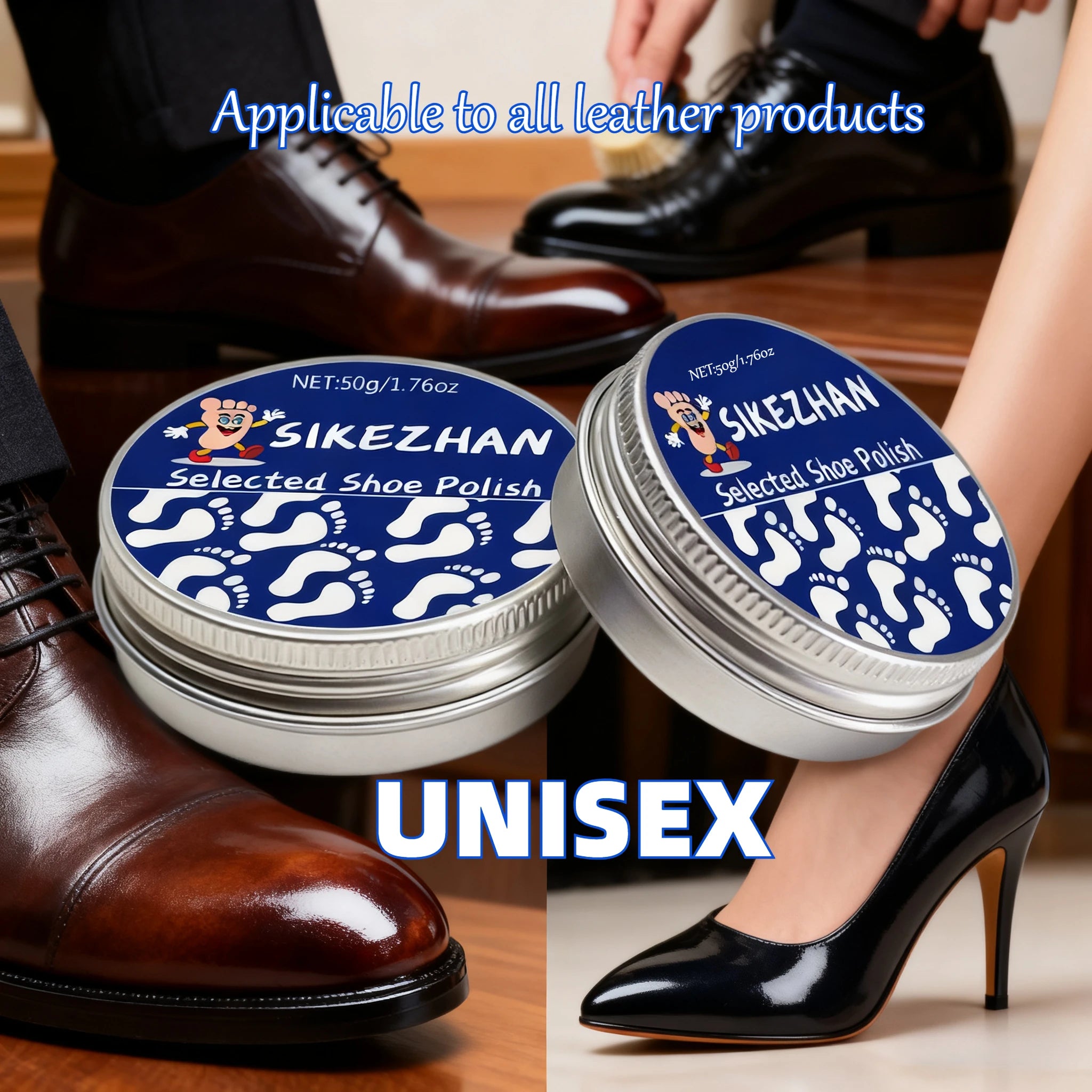 Neutral Leather Shoe Polish Cleaner and Conditioner Cream for Leather Shoes Bags Shine Moisturizing Nourish Anti‑Cracking Care Zpaxo