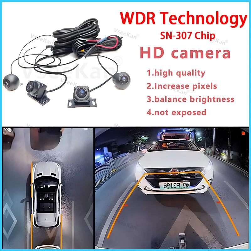 8K AHD1080P 720P 3D 360 Camera Panoramic Surround View Zpaxo