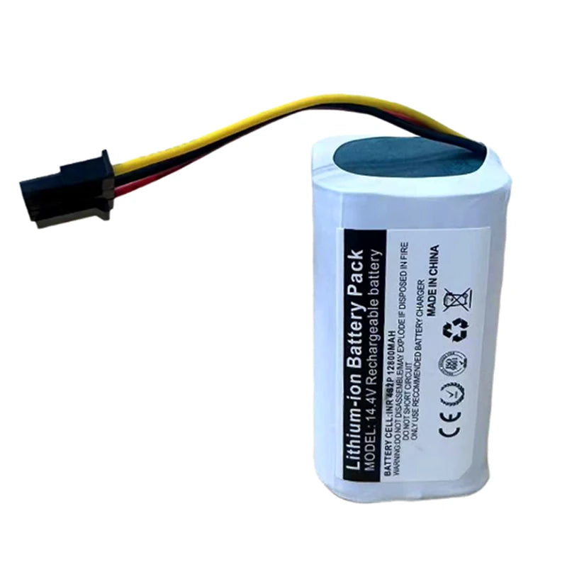 100% New Original 14.4V 12800mAh Rechargeable Li-ion Battery Pack for Xiaomi Mijia Mi Robot Vacuum Mop 2 Lite MJSTL Zpaxo