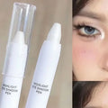 1PC Highlight Waterproof and Sweatproof Glitter Eyeshadow Pencil Good Texture Durable Eye Shadow Stick Strobe Matte Highlighter Zpaxo 01-Pearl light